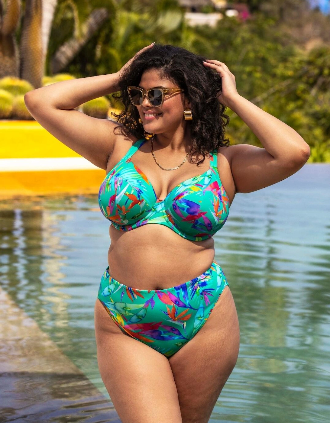 802202 Elomi Toyama Tides Plunge Bikini Top