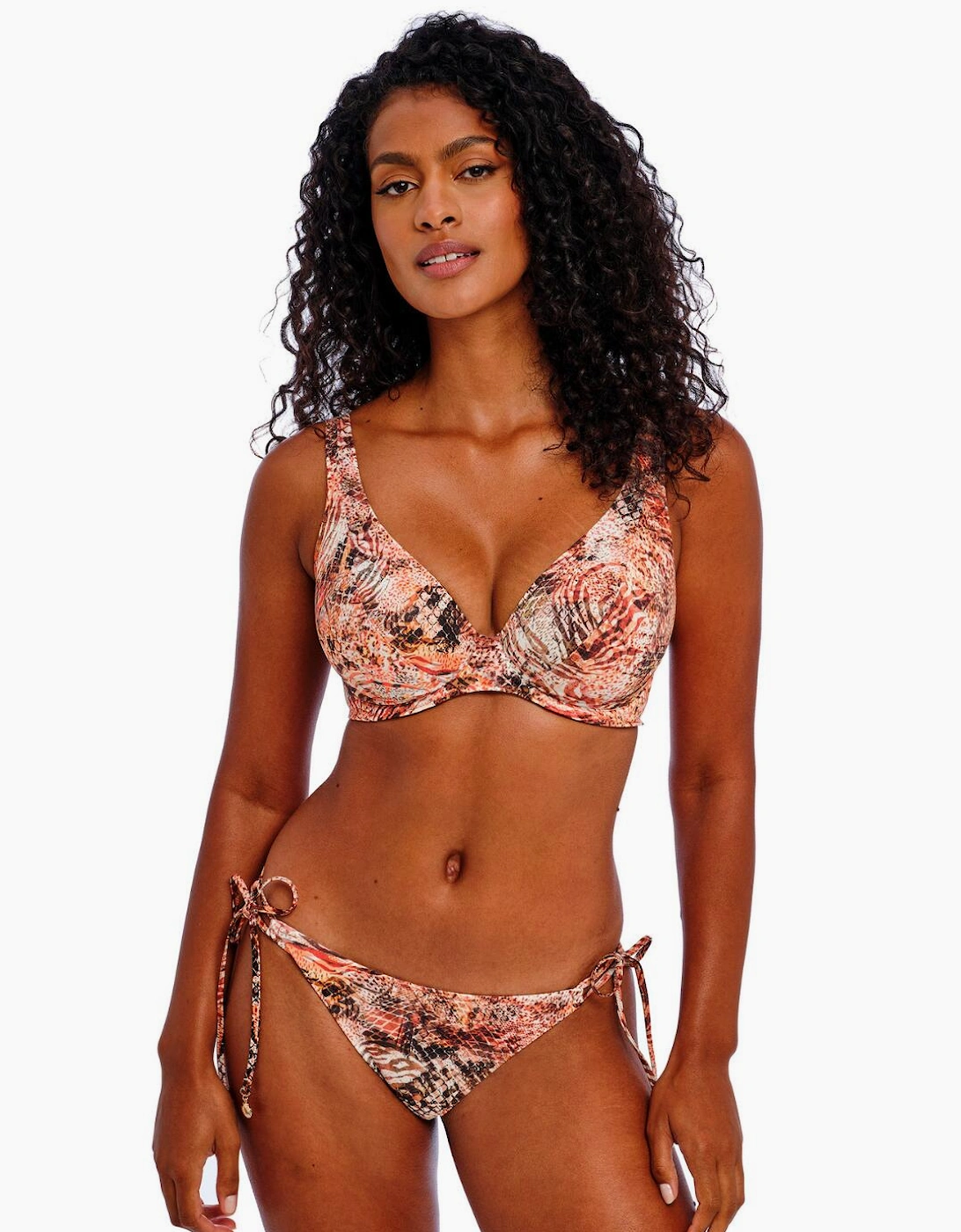 205913 Freya Desert Cat High Apex Bikini Top