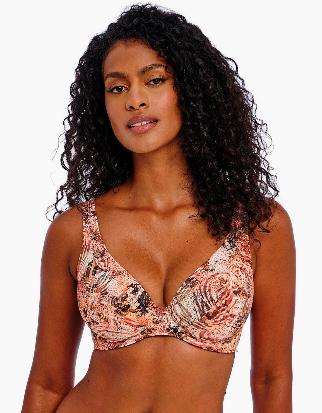 205913 Freya Desert Cat High Apex Bikini Top