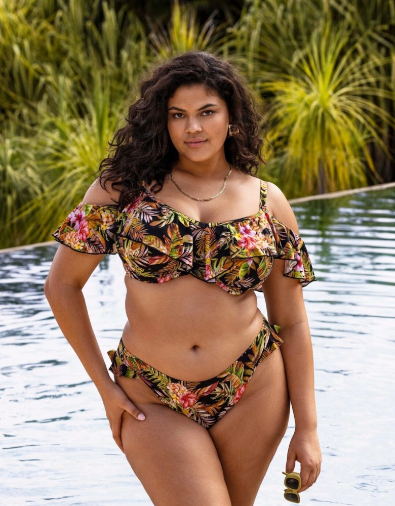 802385 Elomi Tiger Valley High Leg Bikini Brief