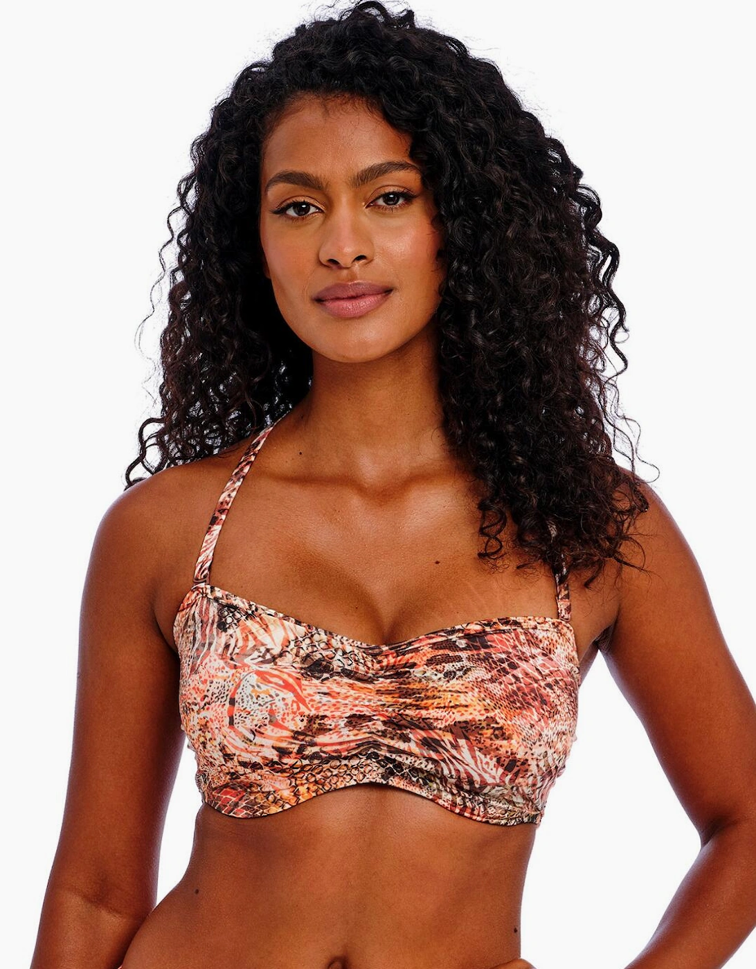 205910 Freya Desert Cat Bandeau Bikini Top
