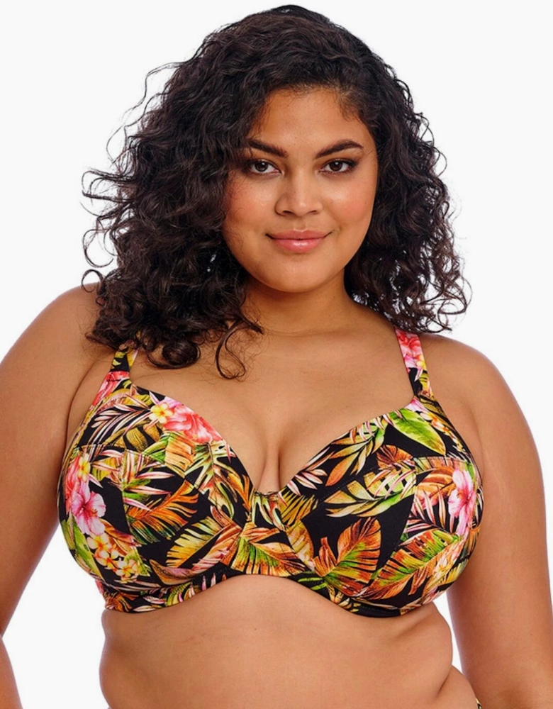 802302 Elomi Tiger Valley Plunge Bikini Top
