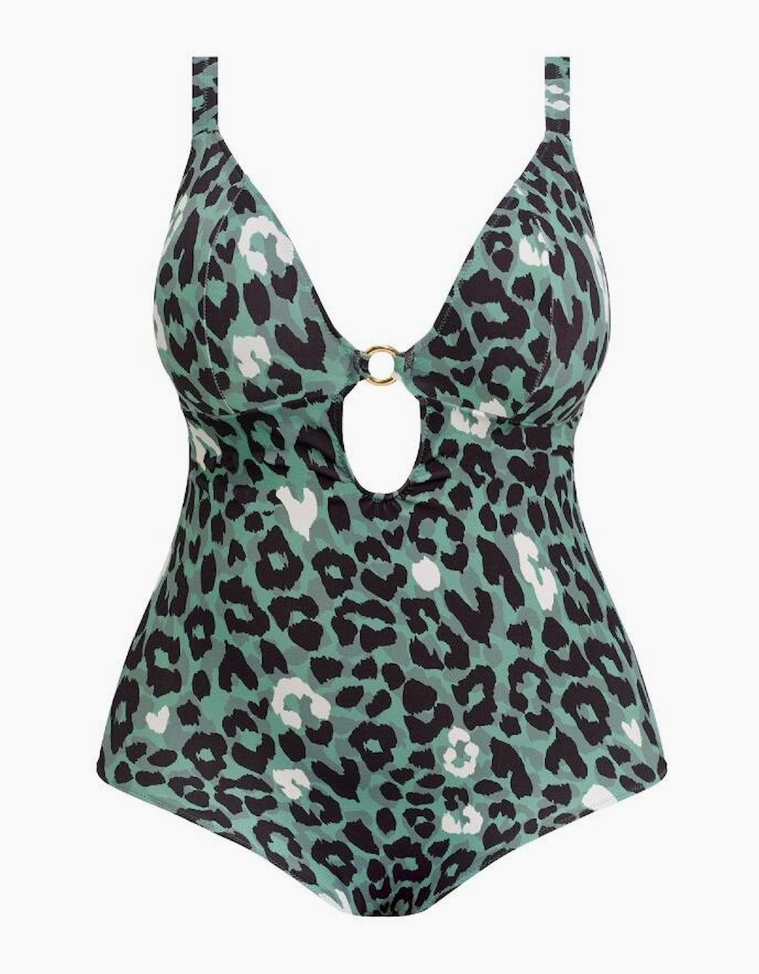 802044 Elomi Jungle Bay Non Wired Plunge Swimsuit