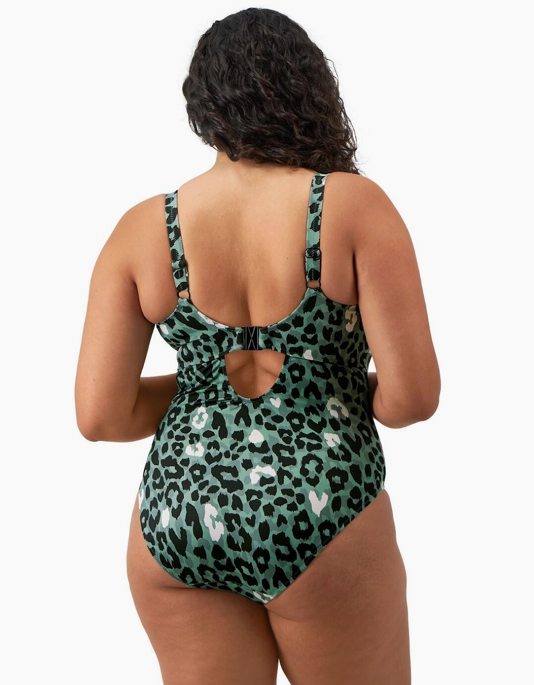 802044 Elomi Jungle Bay Non Wired Plunge Swimsuit