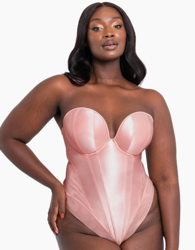 ST035704 Scantilly by Curvy Kate Classique Plunge Strapless Bodysuit