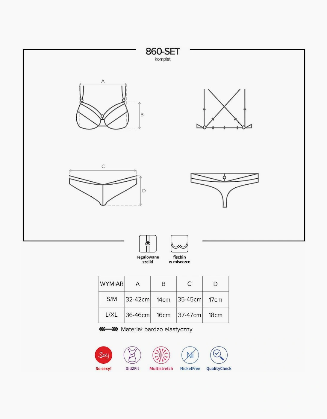 860-SET-1 Obsessive Bra and Thong Set