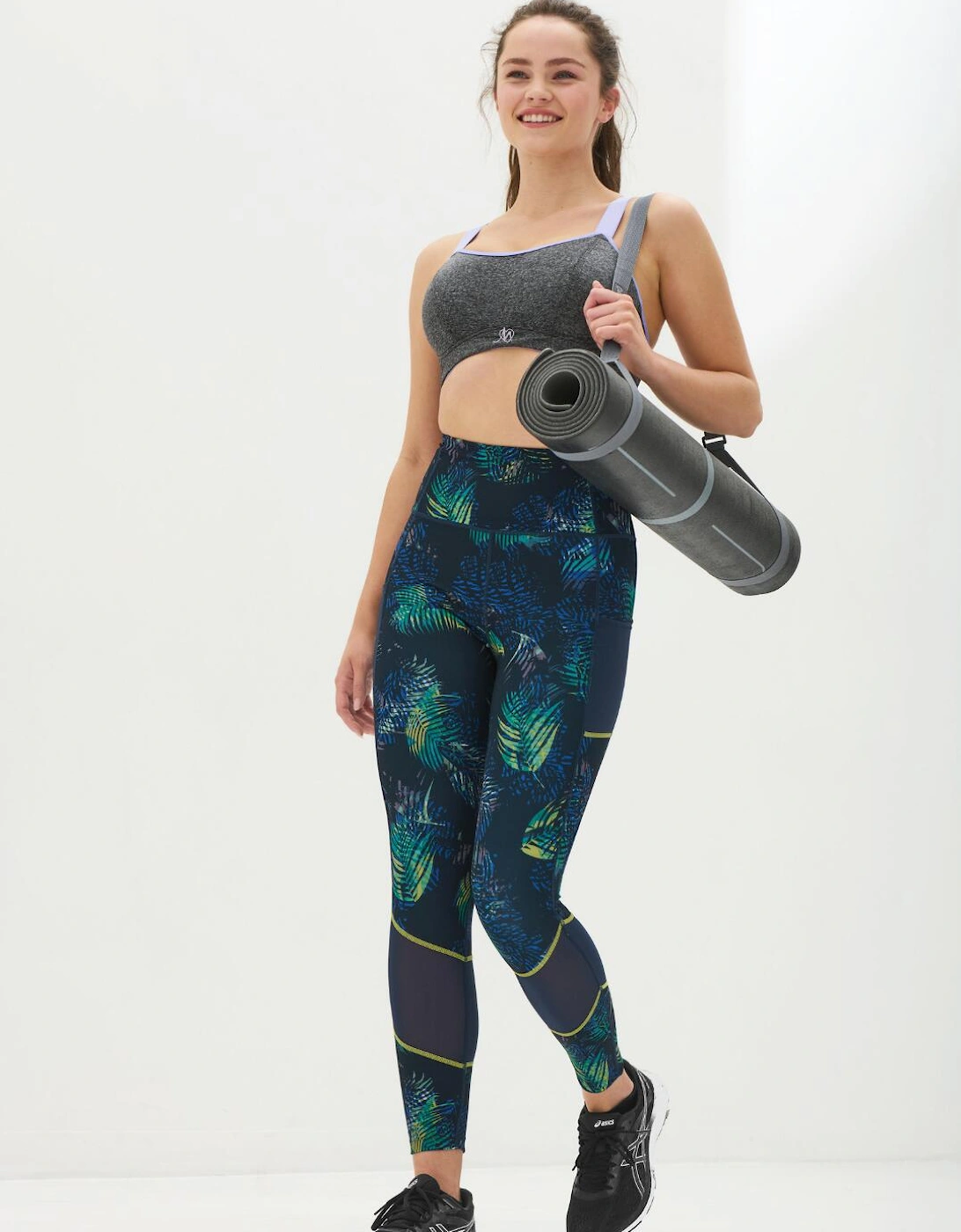 97117 Pour Moi Energy Printed Mesh Panel Legging