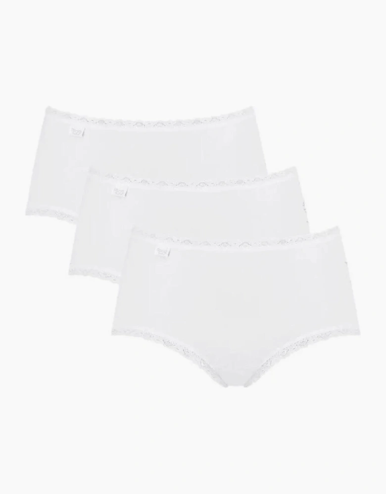 10167198 Sloggi 24/7 Cotton Lace Midi Brief 3 Pack