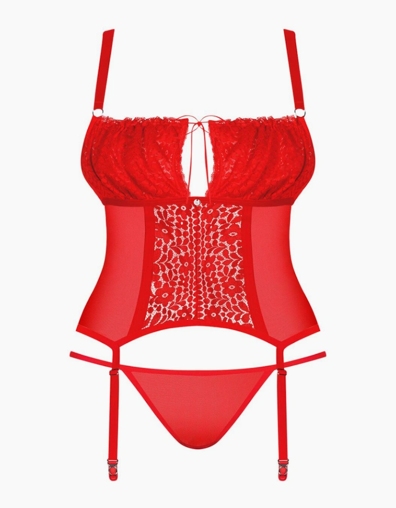 Obsessive Blossmina Corset and Thong Set