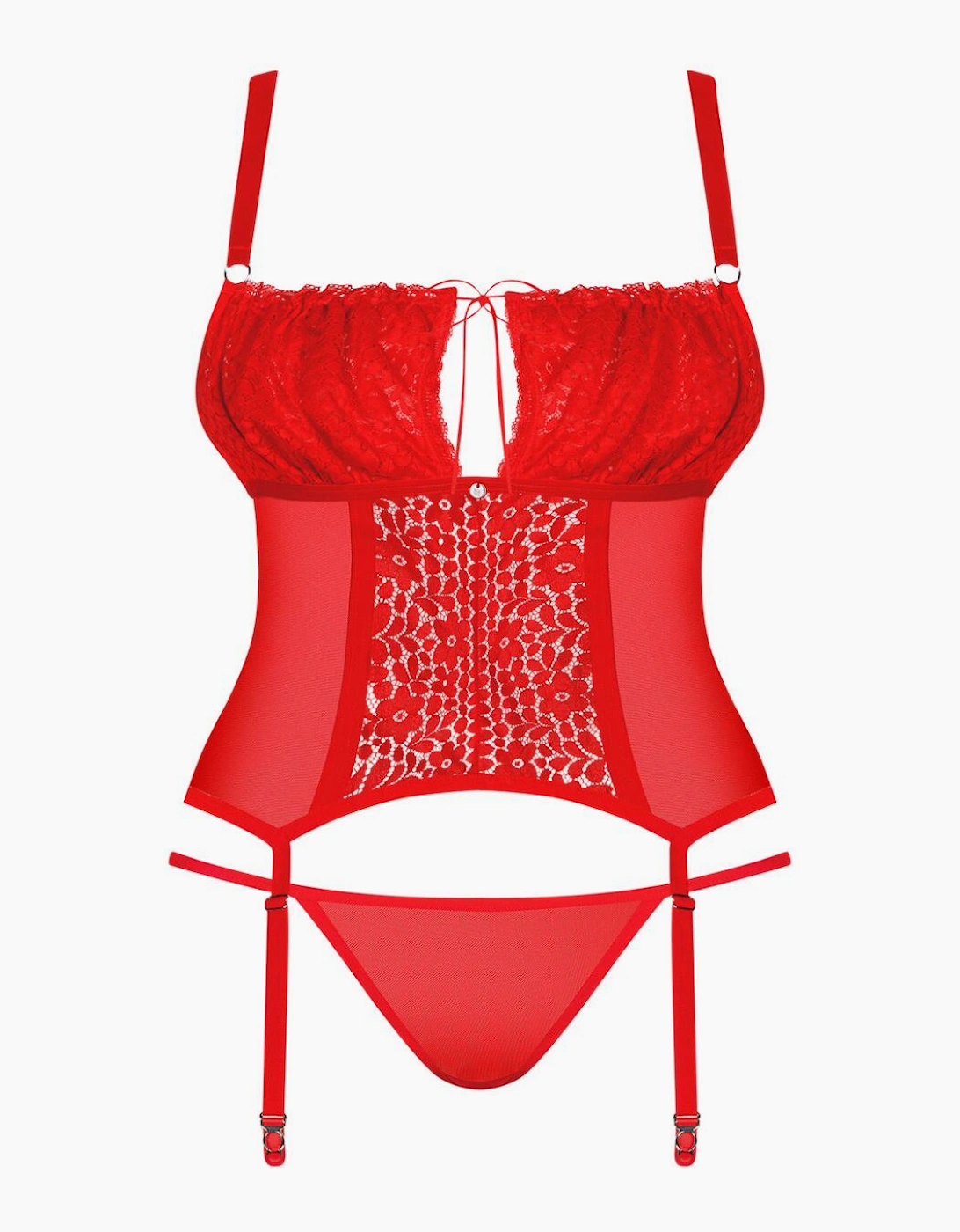 Obsessive Blossmina Corset and Thong Set
