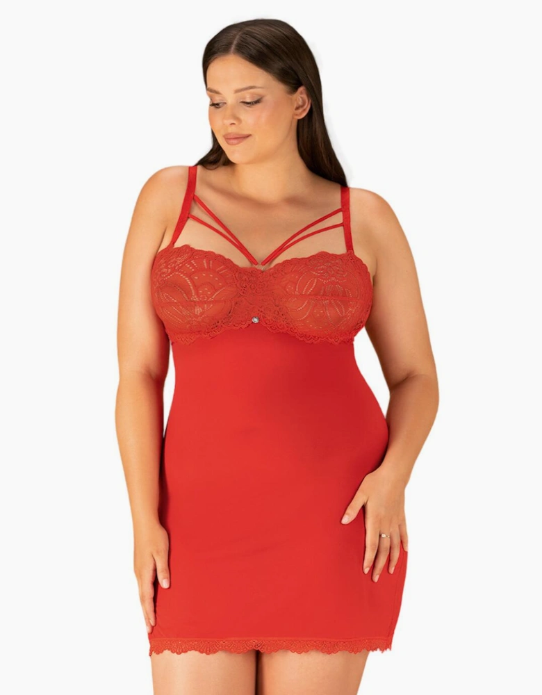 Obsessive Loventy Chemise and Thong Set