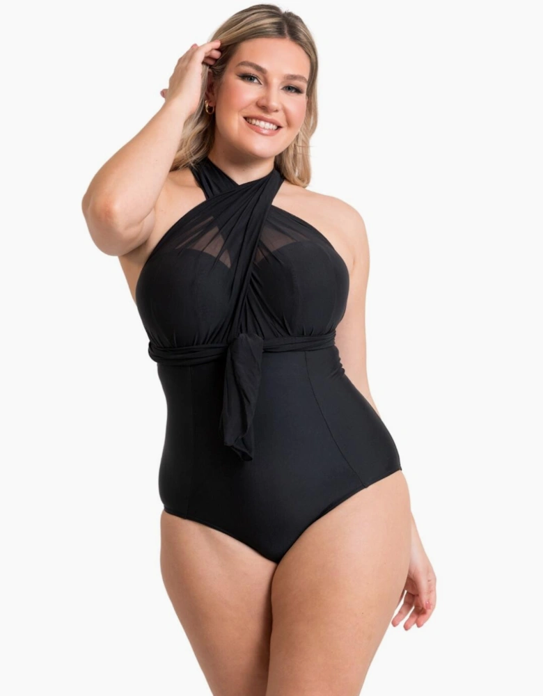 CS005600 Curvy Kate Wrapsody Bandeau Swimsuit
