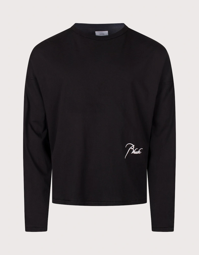 Oversized Fit Classique Reverse Long Sleeve T-Shirt