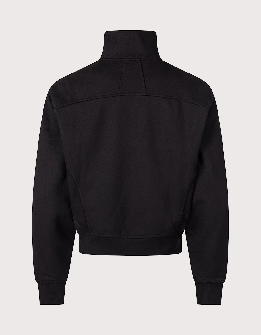 Relaxed Cropped Fit Classique Quarter Zip Sweatshirt