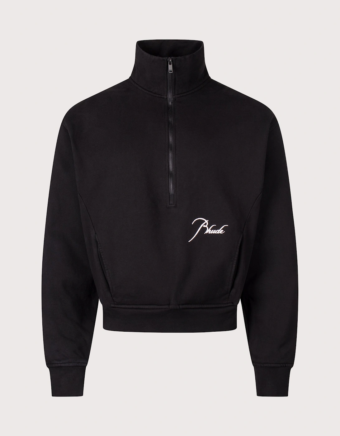 Relaxed Cropped Fit Classique Quarter Zip Sweatshirt