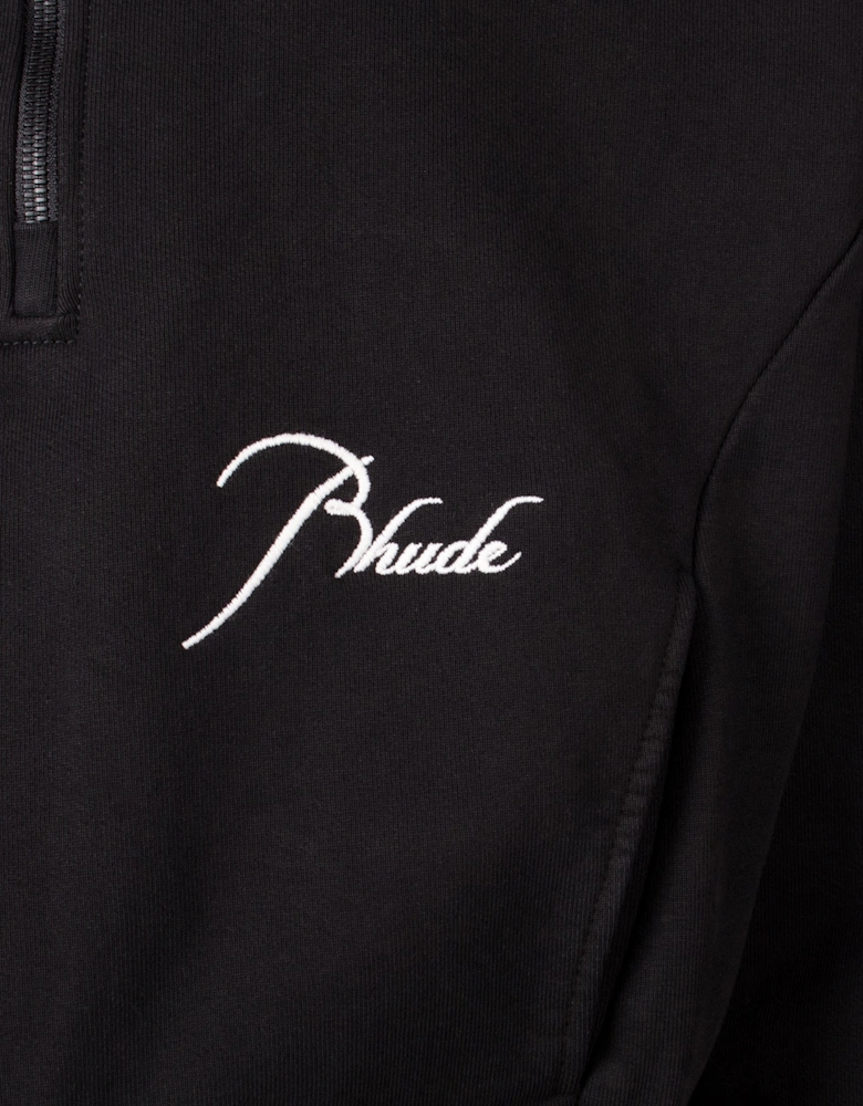 Relaxed Cropped Fit Classique Quarter Zip Sweatshirt