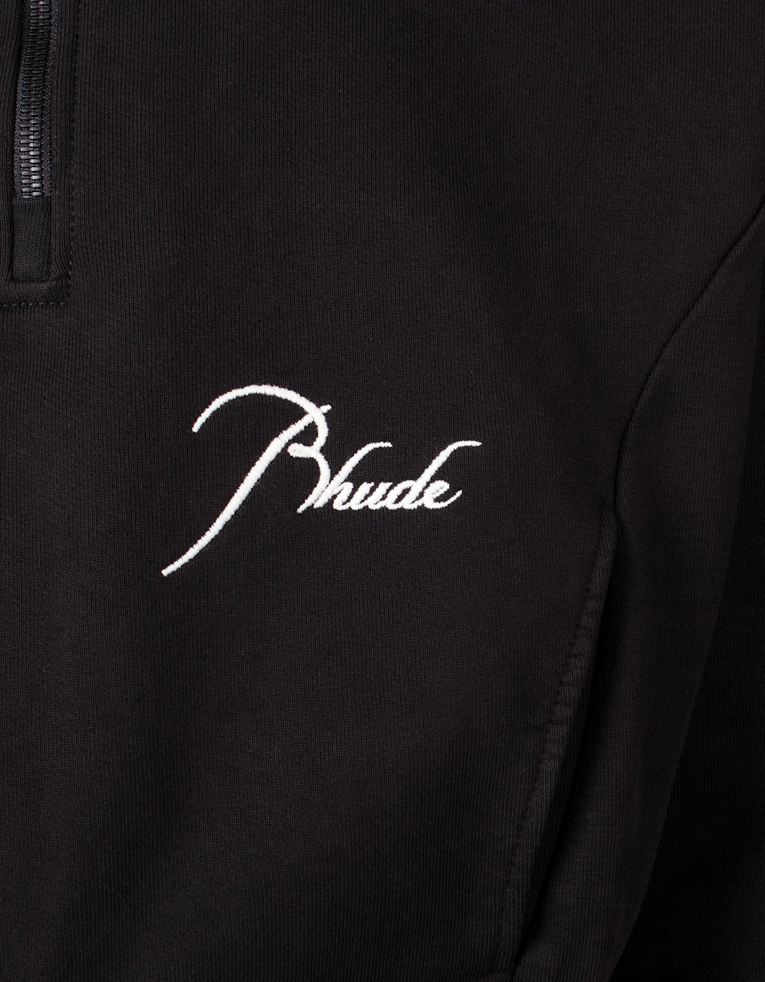 Relaxed Cropped Fit Classique Quarter Zip Sweatshirt
