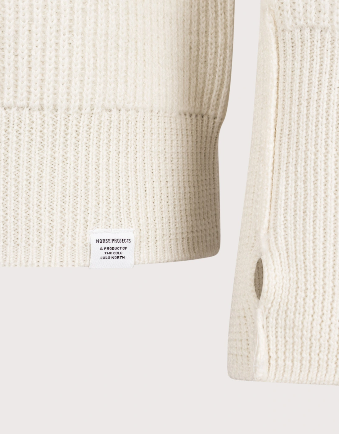 Henning Cotton Wool Rib Knit Jumper