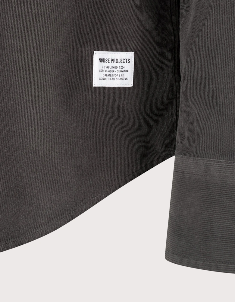 Relaxed Fit Kongshoved Micro Cord Shirt