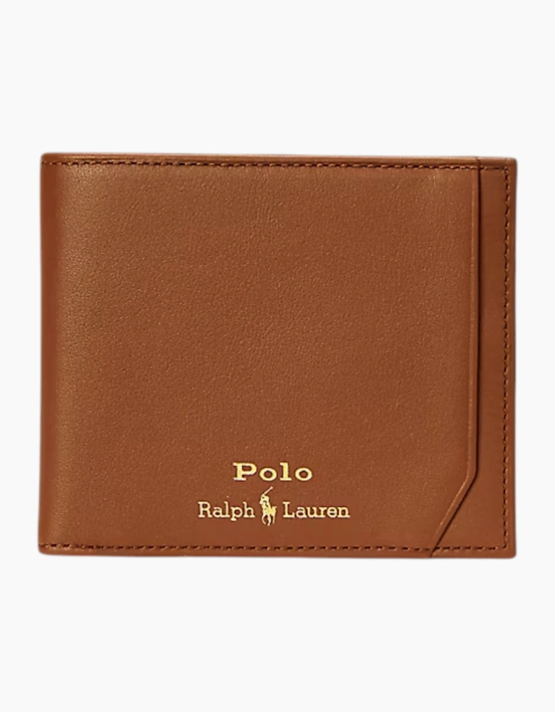 Ralph Lauren Mens Genuine Leather Wallet M Polo Billfold Credit Card Holder Black