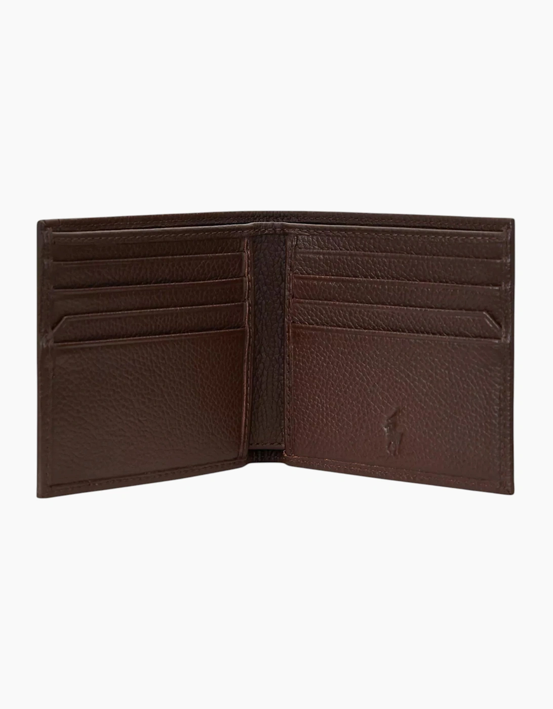 Ralph Lauren Mens Genuine Leather Wallet M Polo Billfold Credit Card Holder Black