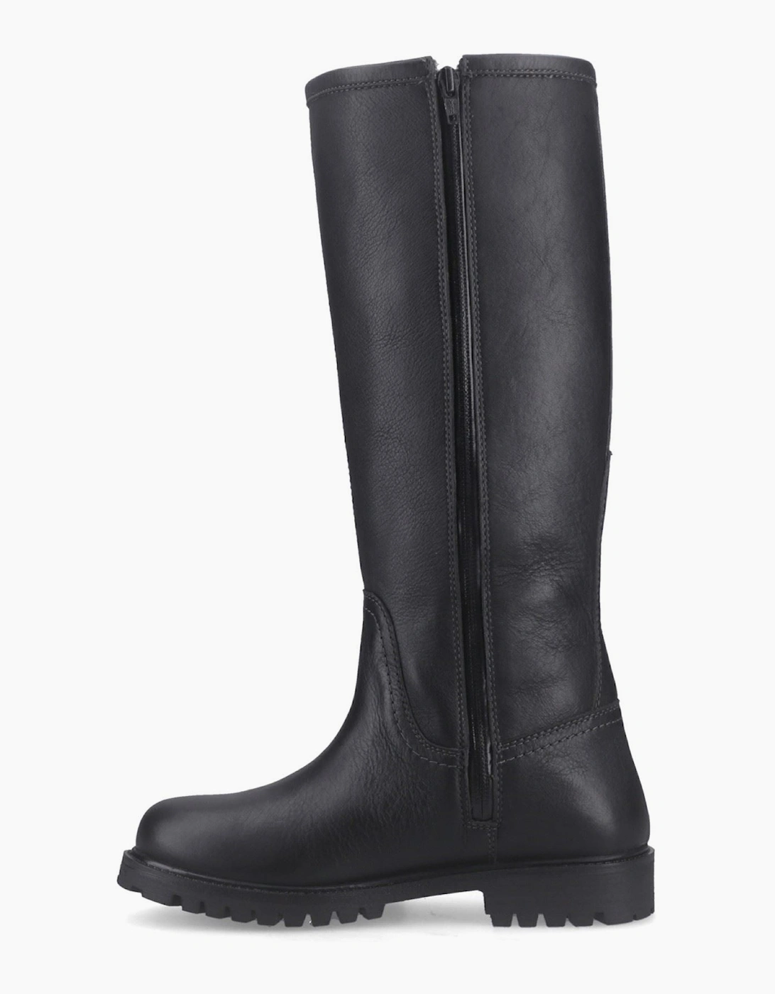 Hunter Tanna Tall WP Leather Women's Black Boots