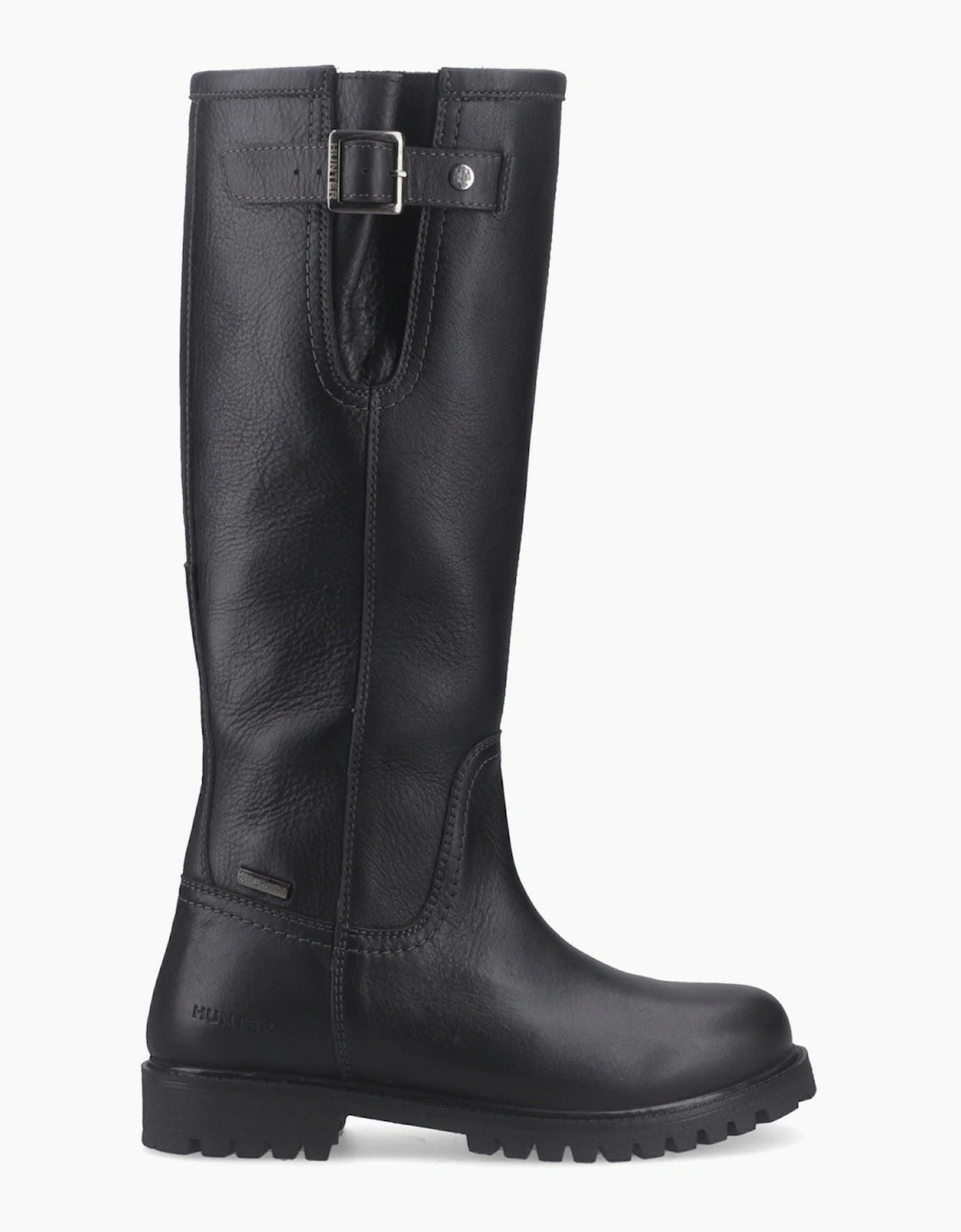 Hunter Tanna Tall WP Leather Women's Black Boots