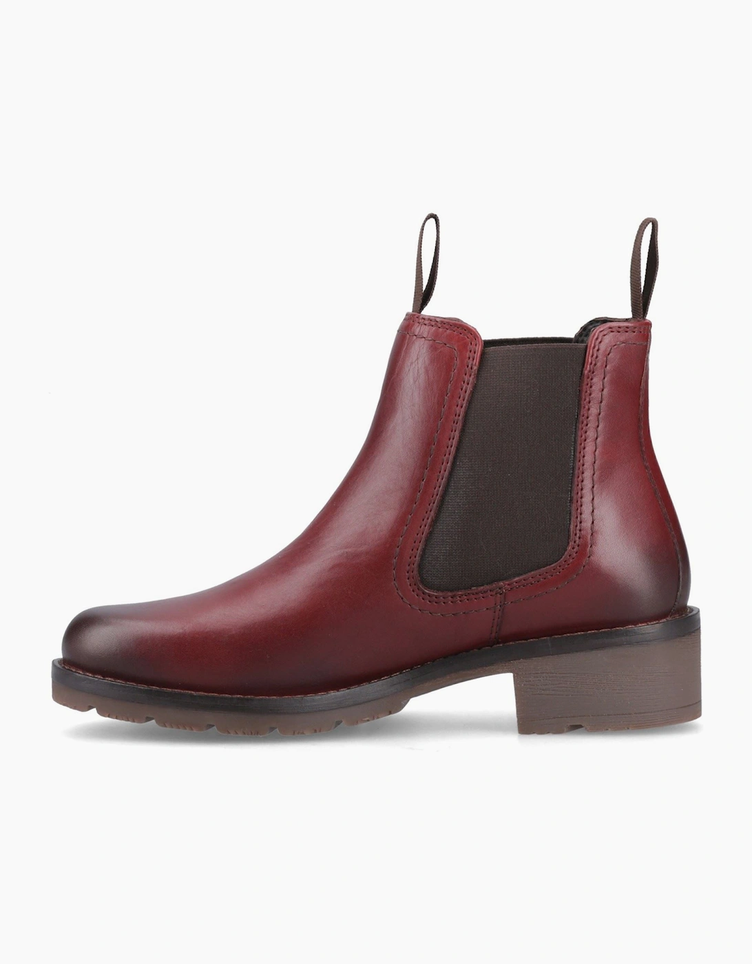 Hunter Alsh Dealer WP Leather Women's Burgundy Heeled Chelsea Boots