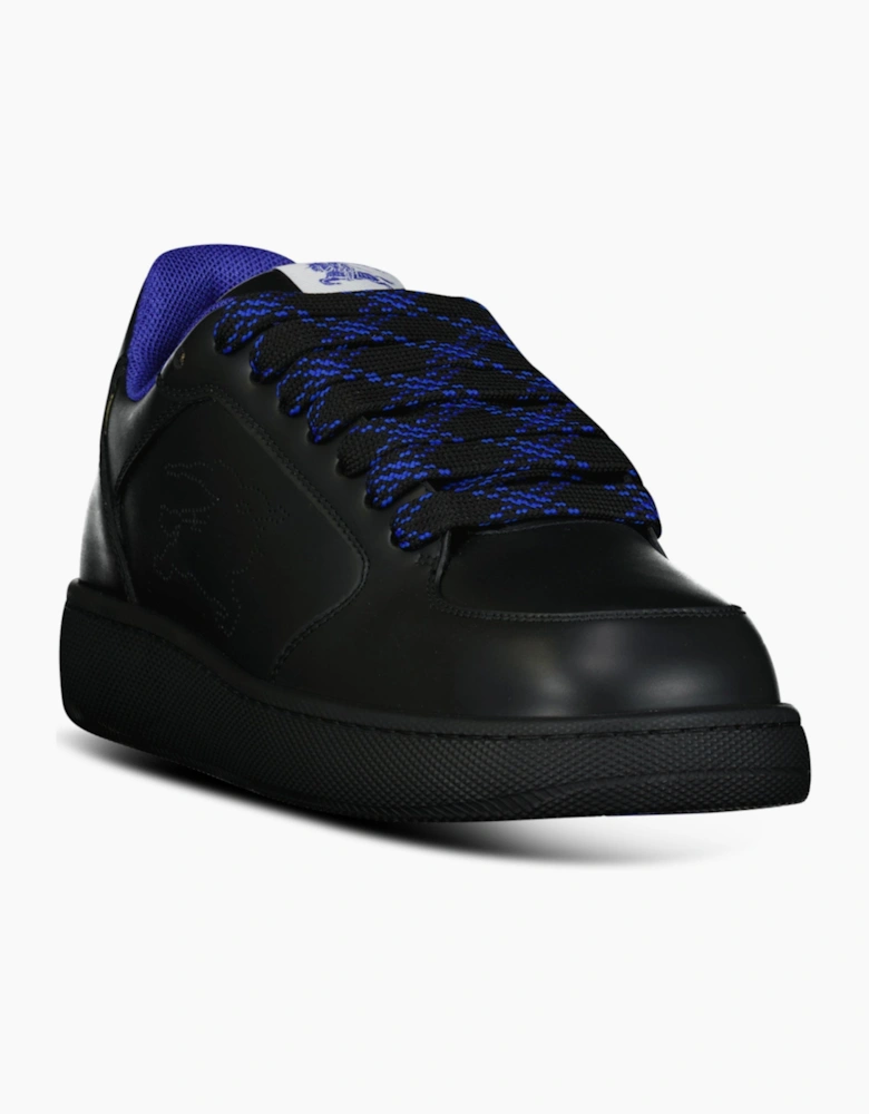 Burberry Leather Padded Trainers in Black & Blue