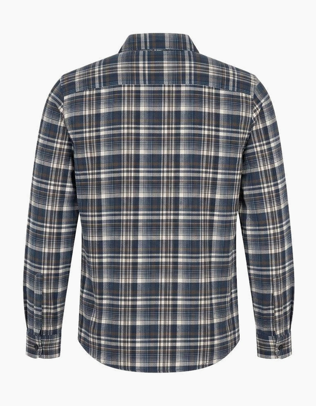Lyle & Scott L/S Brushed Check Shirt Aegean Blue