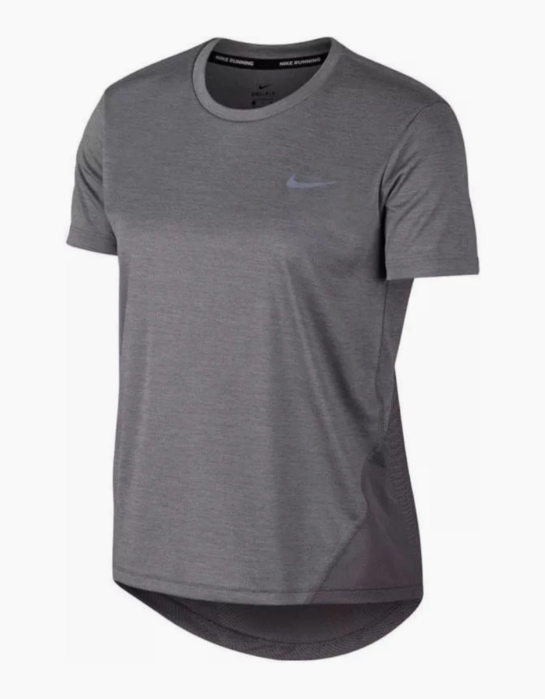 Nike Women's Dri-Fit Miler Grey Running T-Shirt