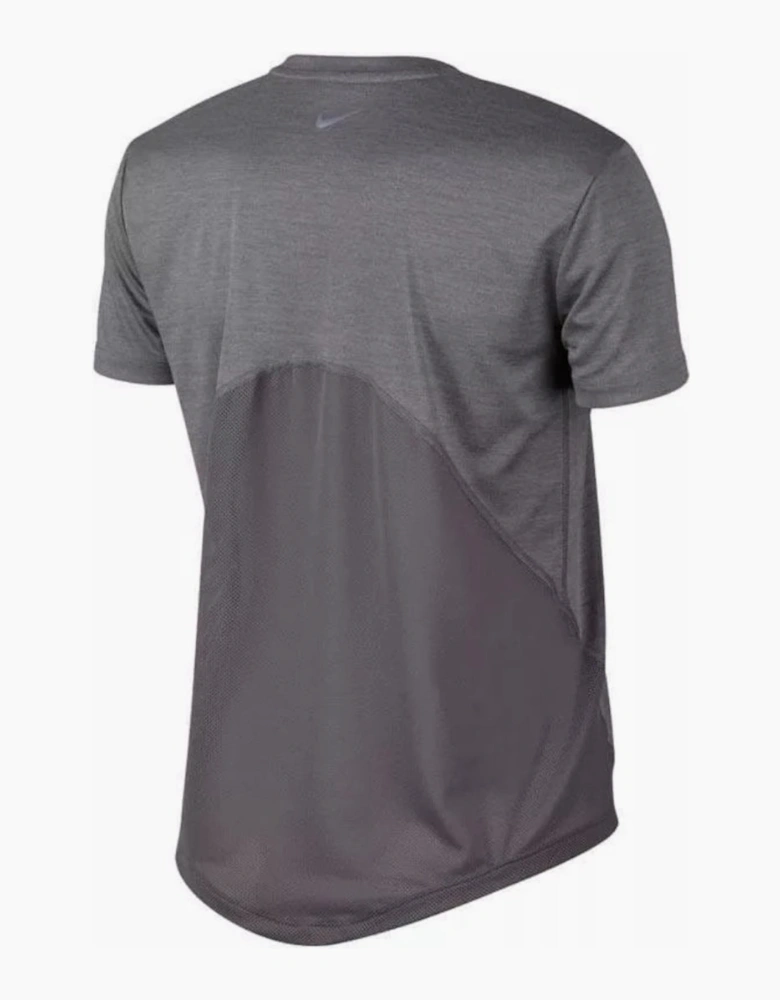 Nike Women's Dri-Fit Miler Grey Running T-Shirt