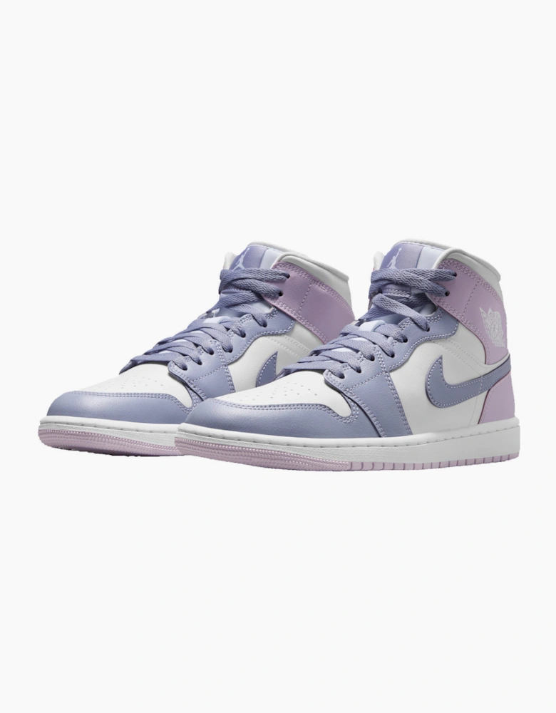 Nike Air Jordan 1 Mid Indigo Haze Doll White Trainers