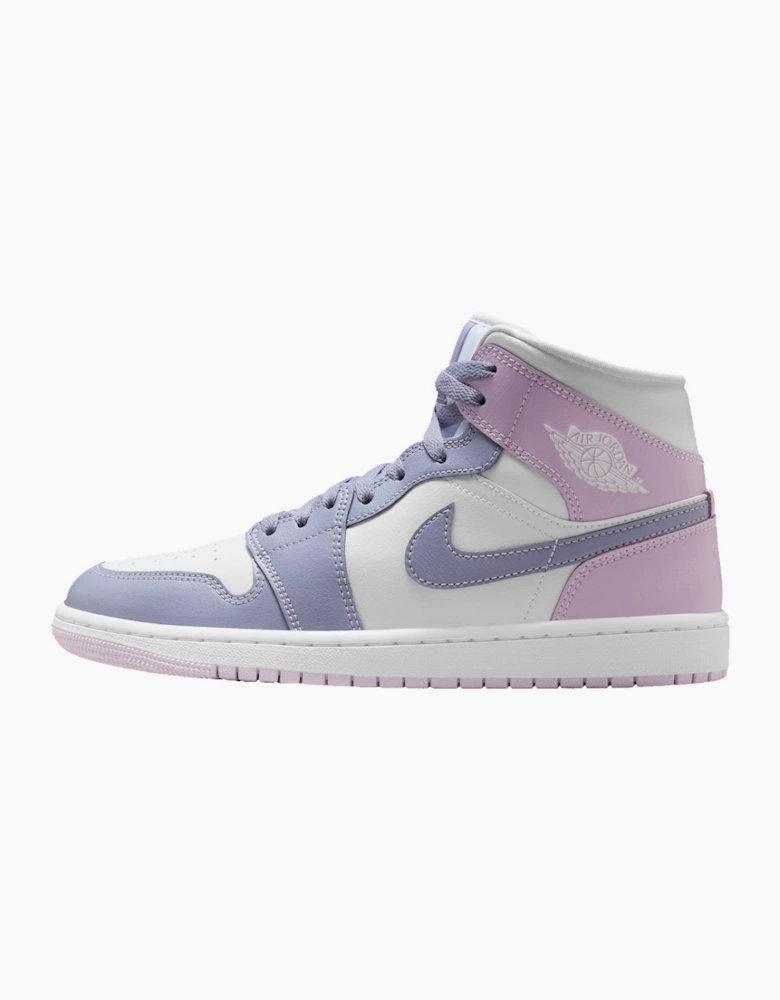 Nike Air Jordan 1 Mid Indigo Haze Doll White Trainers