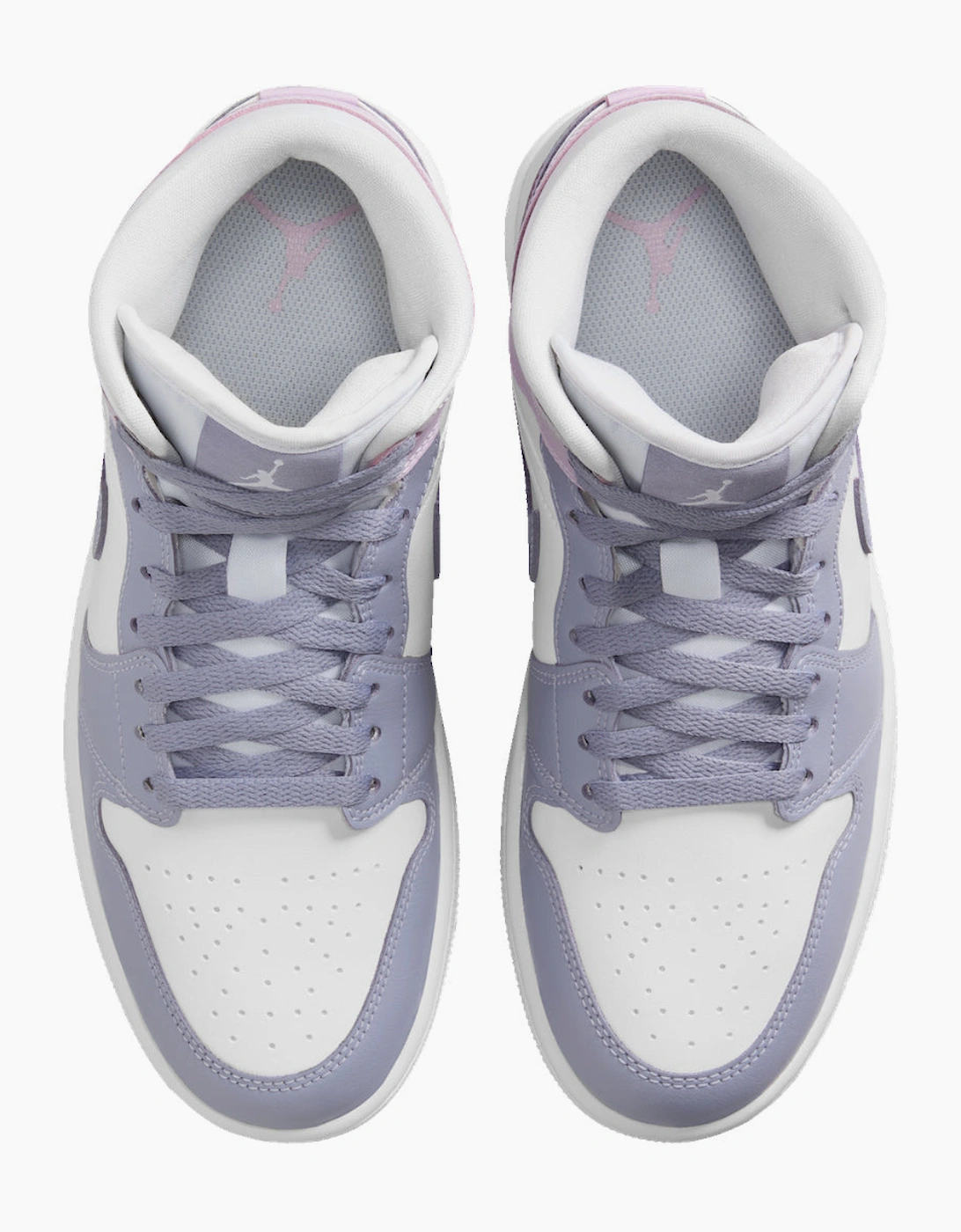 Nike Air Jordan 1 Mid Indigo Haze Doll White Trainers