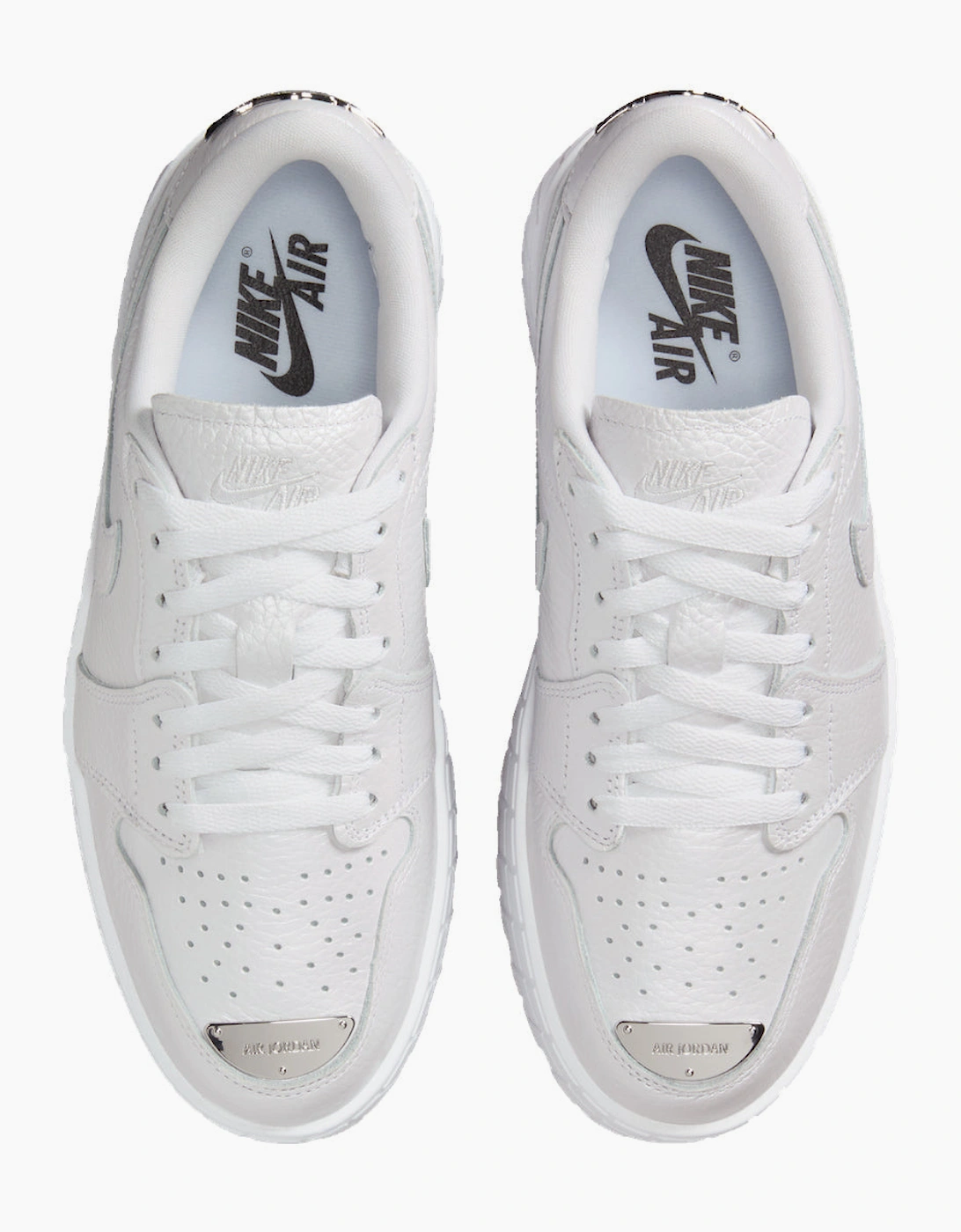 Nike Air Jordan 1 Brooklyn Low White Trainers