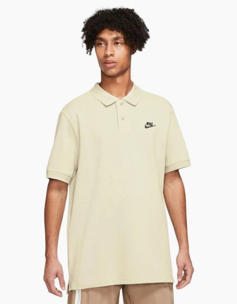 Nike Mens Sportswear Matchup Beige Polo Shirt
