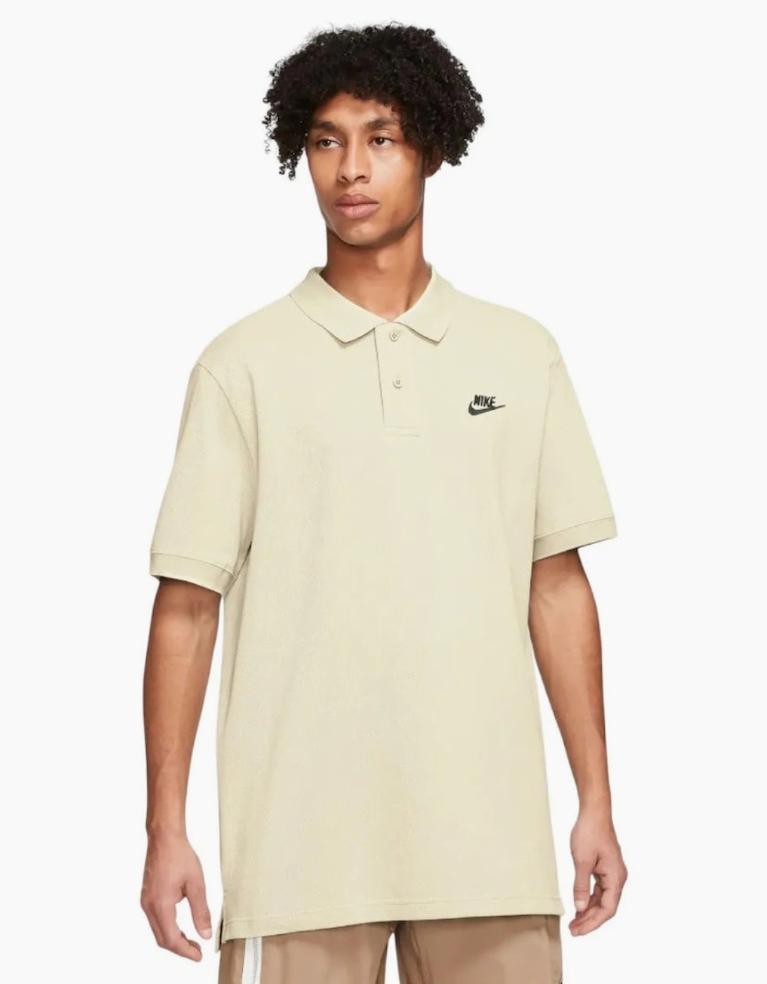 Nike Mens Sportswear Matchup Beige Polo Shirt