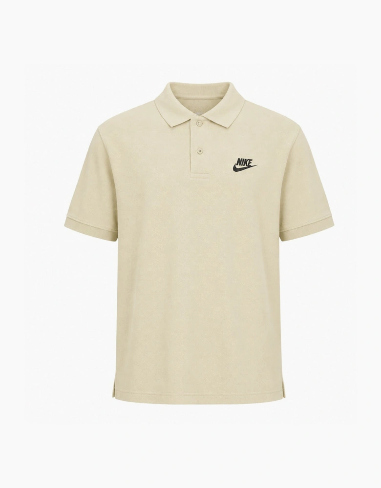 Nike Mens Sportswear Matchup Beige Polo Shirt