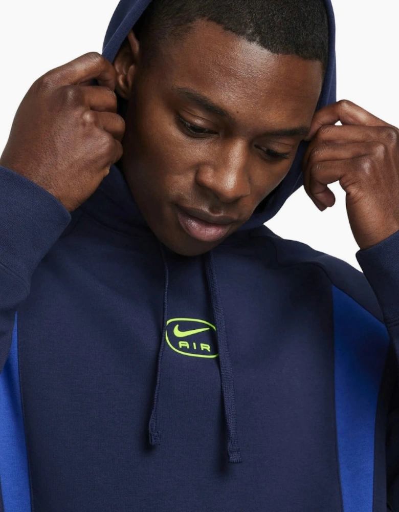 Nike Air Men's Pullover Heritage Navy Blue Hoodie