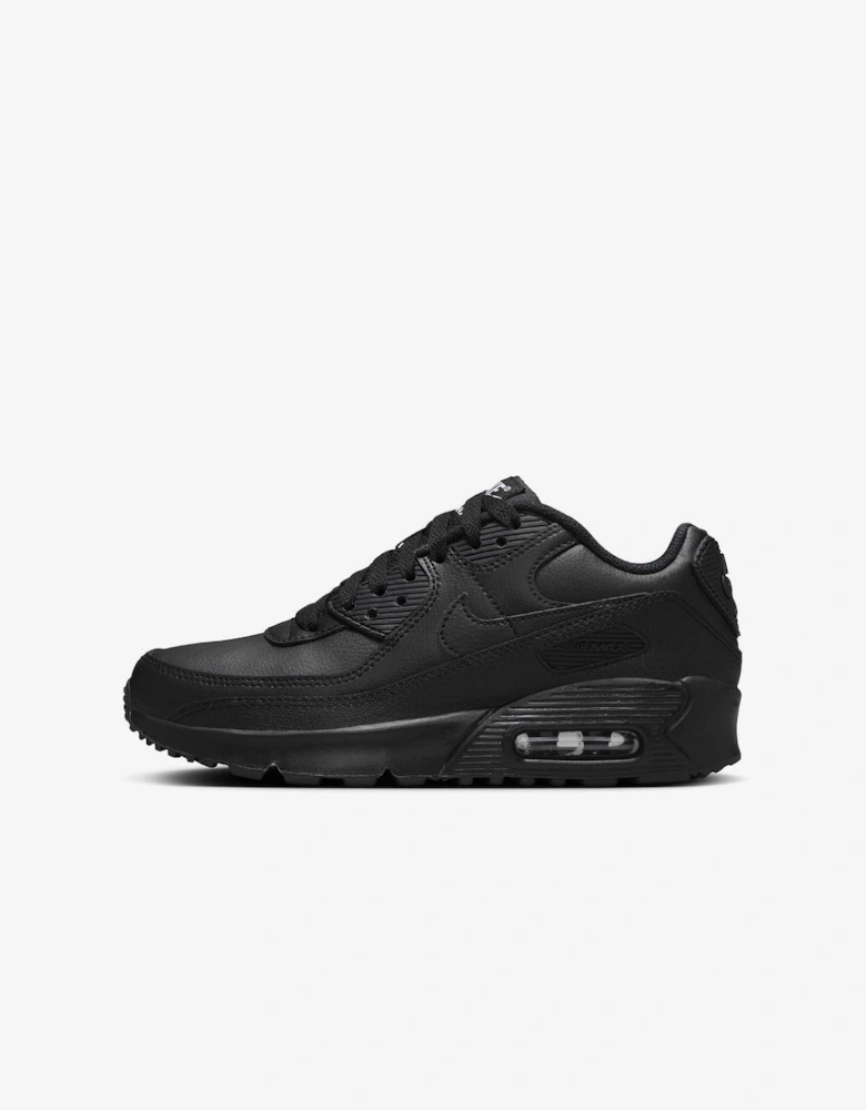 Nike Air Max 90 GS Triple Black Trainers