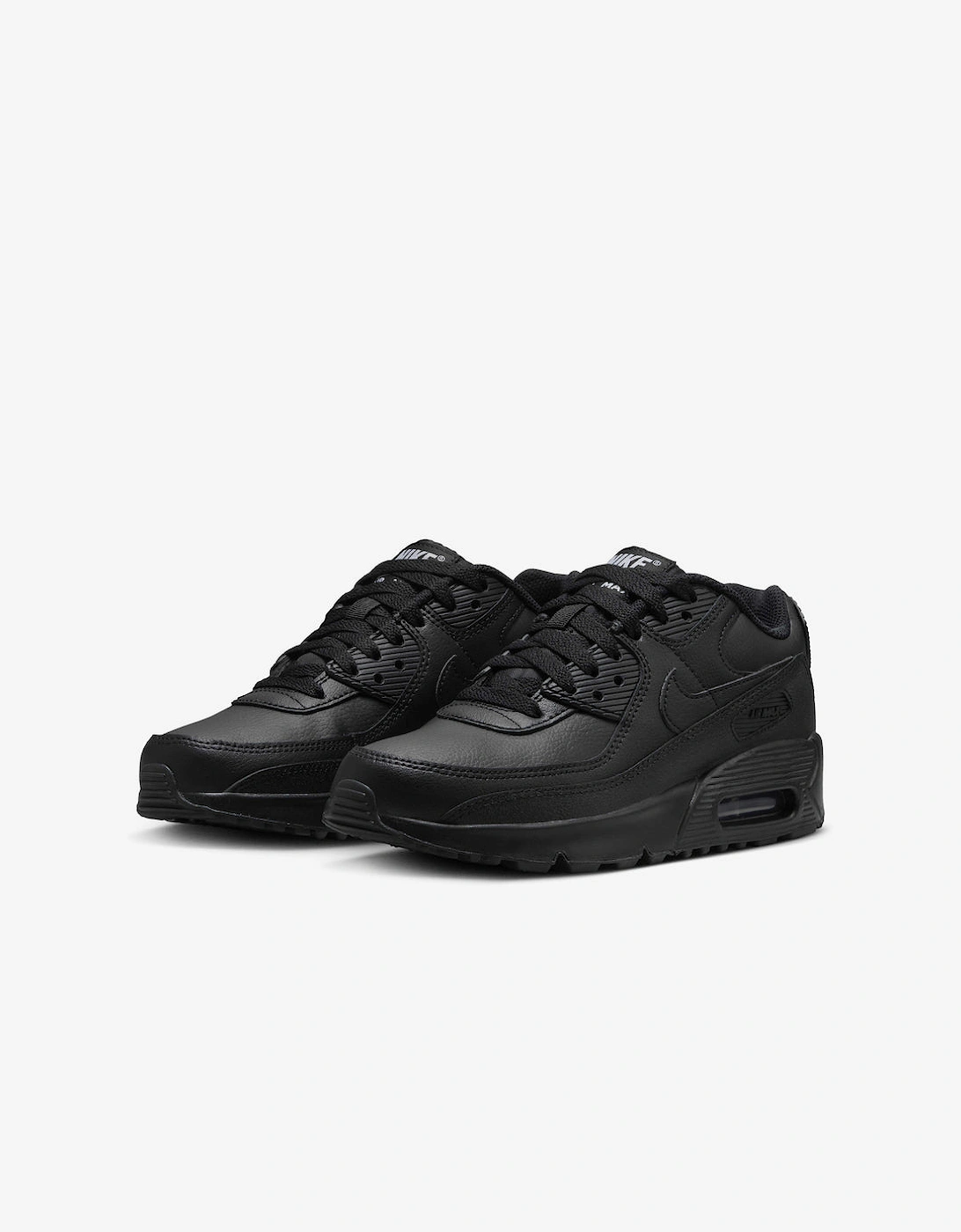 Nike Air Max 90 GS Triple Black Trainers