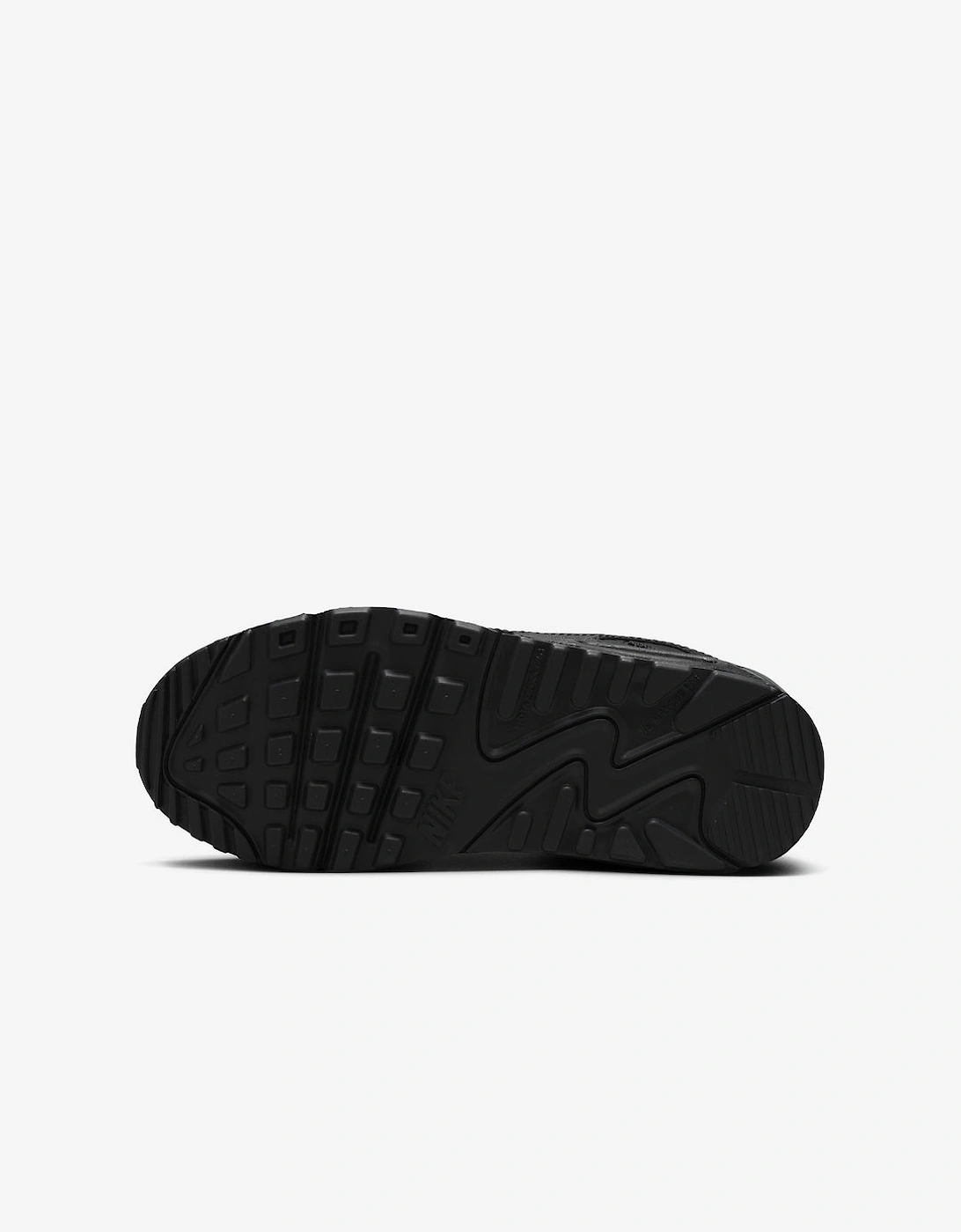 Nike Air Max 90 GS Triple Black Trainers