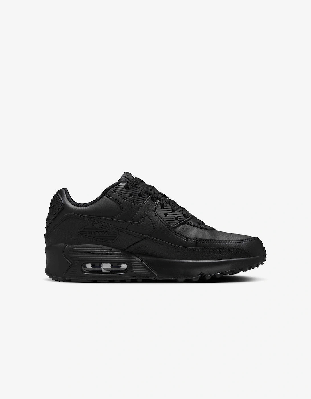 Nike Air Max 90 GS Triple Black Trainers