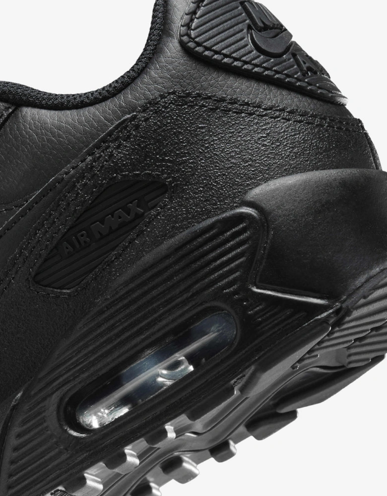 Nike Air Max 90 GS Triple Black Trainers