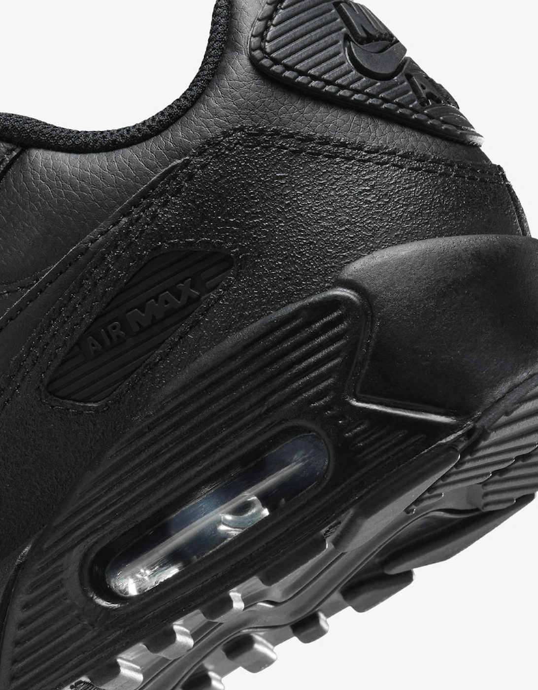 Nike Air Max 90 GS Triple Black Trainers