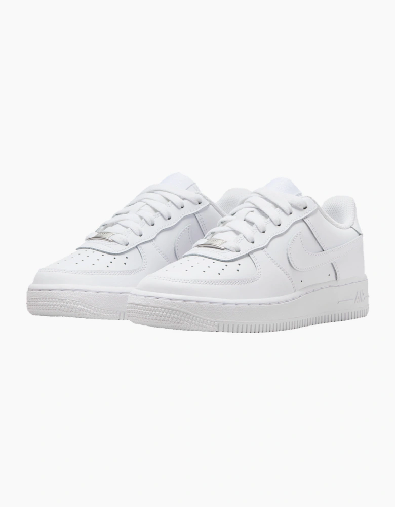 Nike Air Force 1 LE GS Triple White Trainers