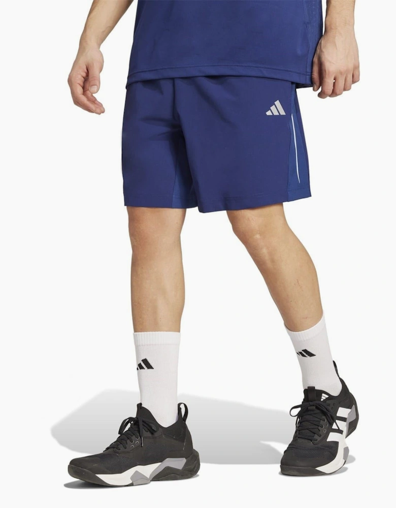 Solid Patterned Regular Fit Running Shorts