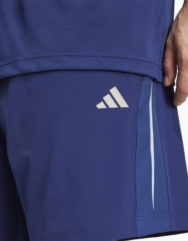 Solid Patterned Regular Fit Running Shorts