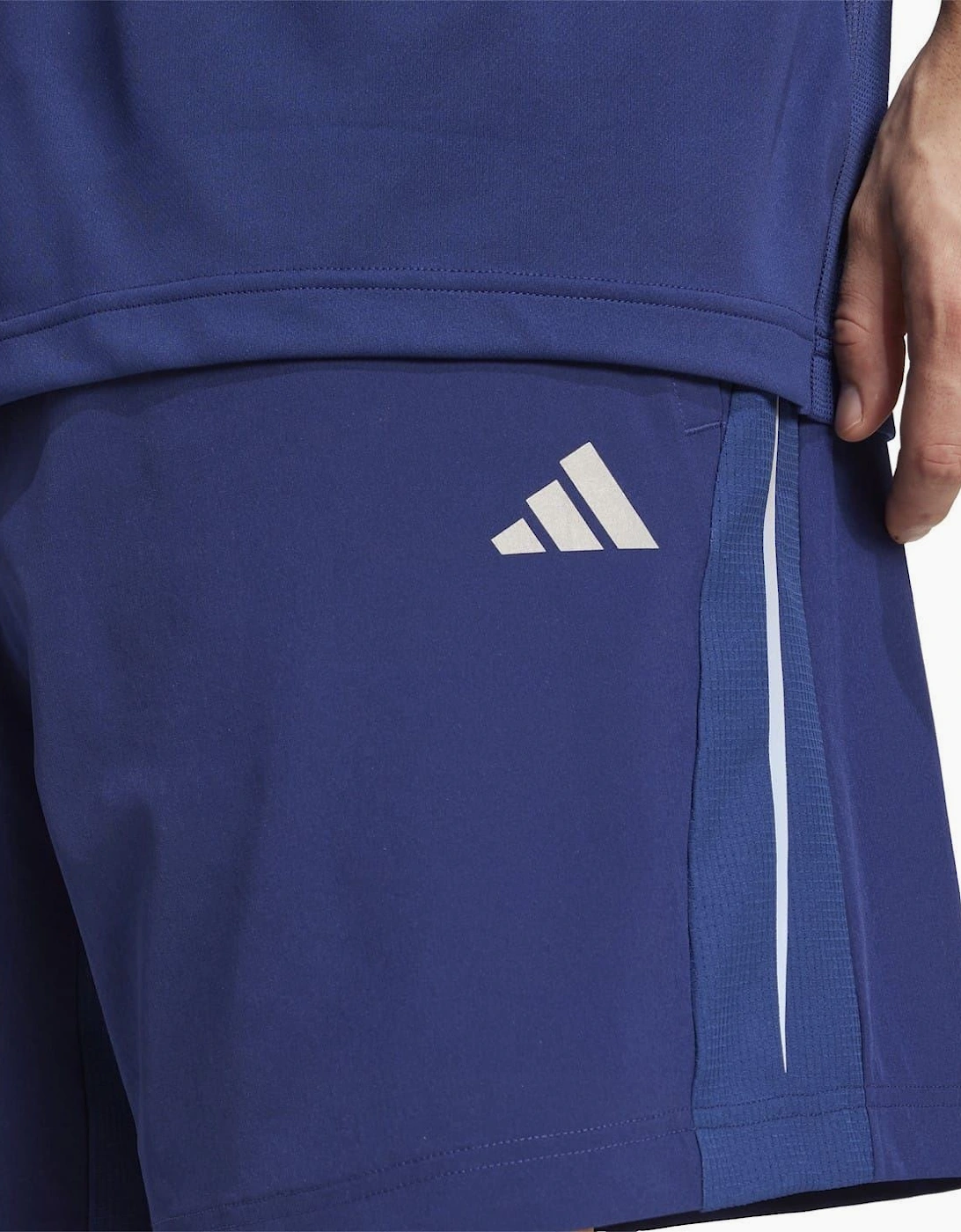 Solid Patterned Regular Fit Running Shorts